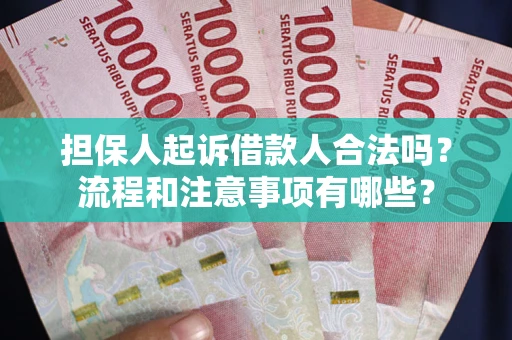 武汉担保人起诉借款人合法吗？流程和注意事项有哪些？