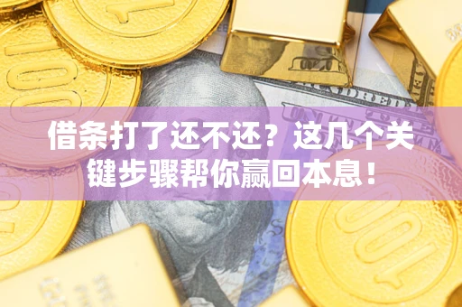 武汉借条打了还不还？这几个关键步骤帮你赢回本息！