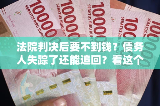 武汉法院判决后要不到钱？债务人失踪了还能追回？看这个方法！