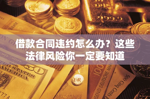 武汉借款合同违约怎么办？这些法律风险你一定要知道