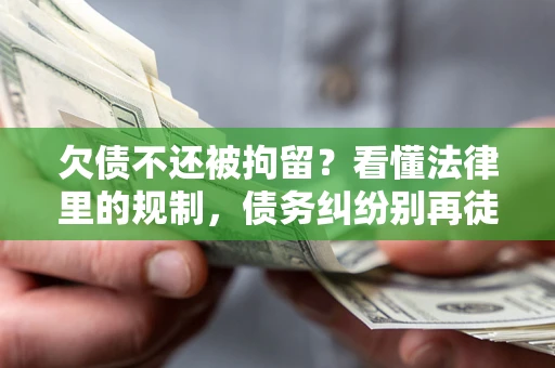 武汉欠债不还被拘留？看懂法律里的规制，债务纠纷别再徒劳奔波
