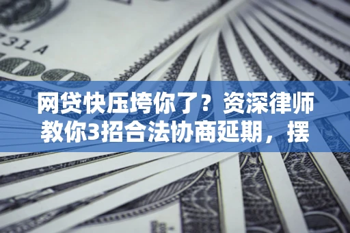 武汉网贷快压垮你了？资深律师教你3招合法协商延期，摆脱暴力催收！