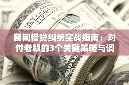 武汉民间借贷纠纷实战指南：对付老赖的3个关键策略与调解盲区解析