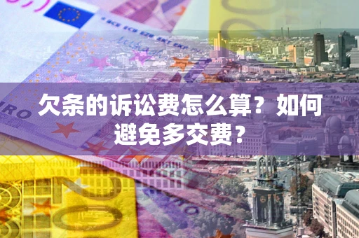 武汉欠条的诉讼费怎么算？如何避免多交费？