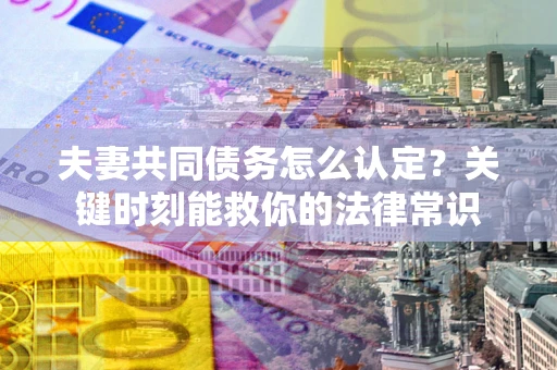 武汉夫妻共同债务怎么认定？关键时刻能救你的法律常识