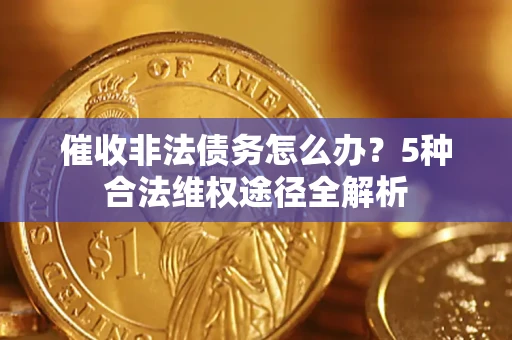 武汉催收非法债务怎么办？5种合法维权途径全解析