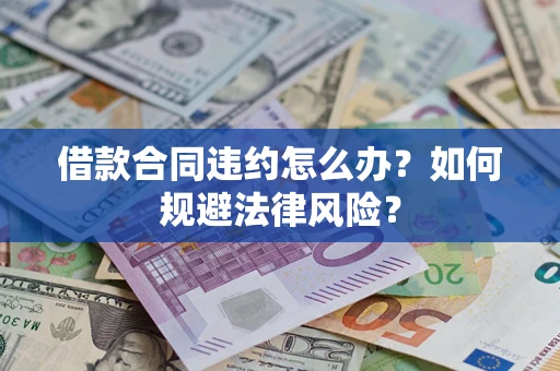 武汉借款合同违约怎么办？如何规避法律风险？