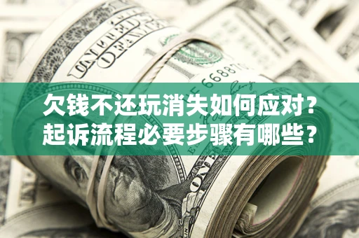 武汉欠钱不还玩消失如何应对？起诉流程必要步骤有哪些？